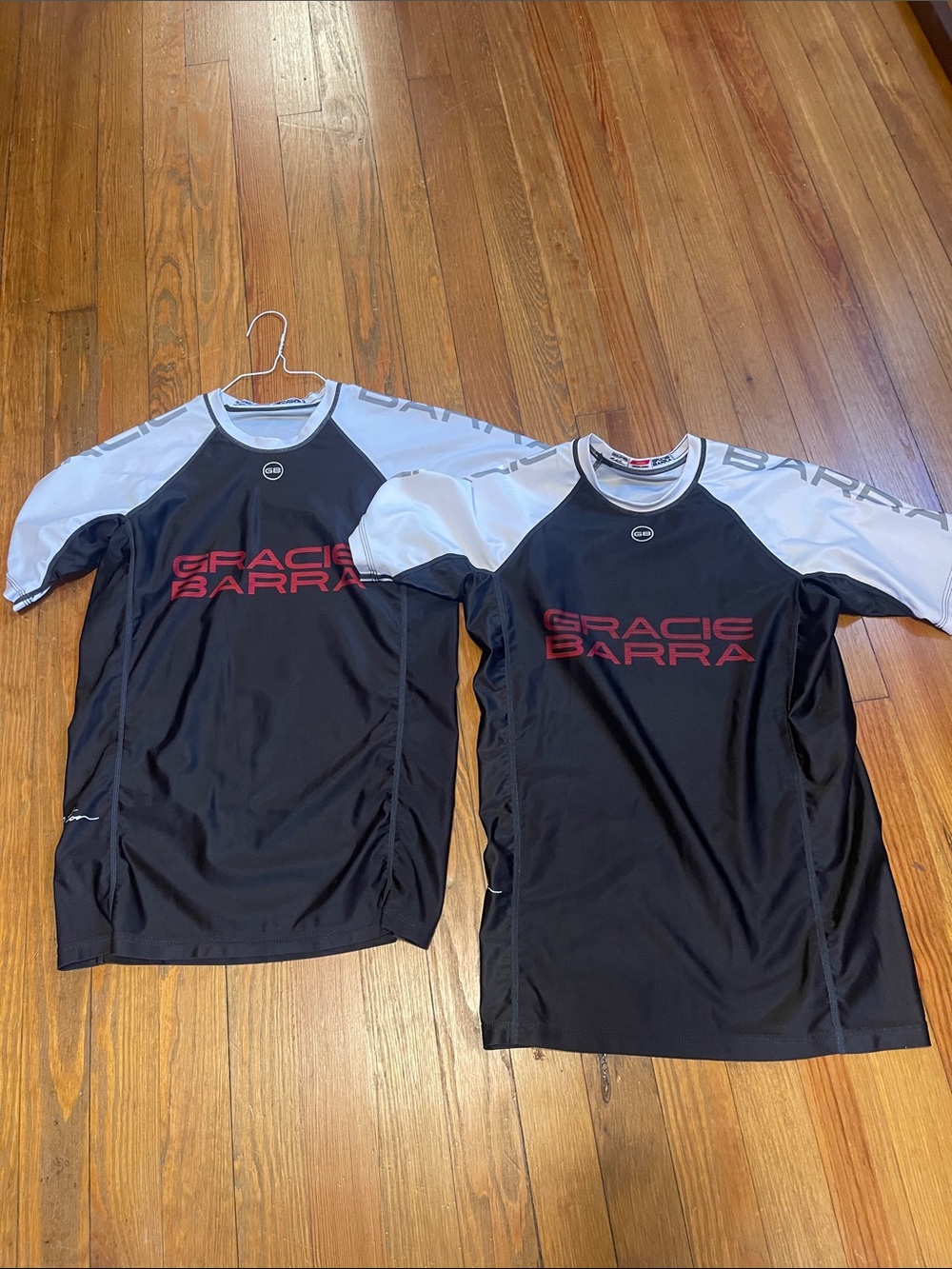 Women’s Black & White jui jitsu Rash Guards 2 pack